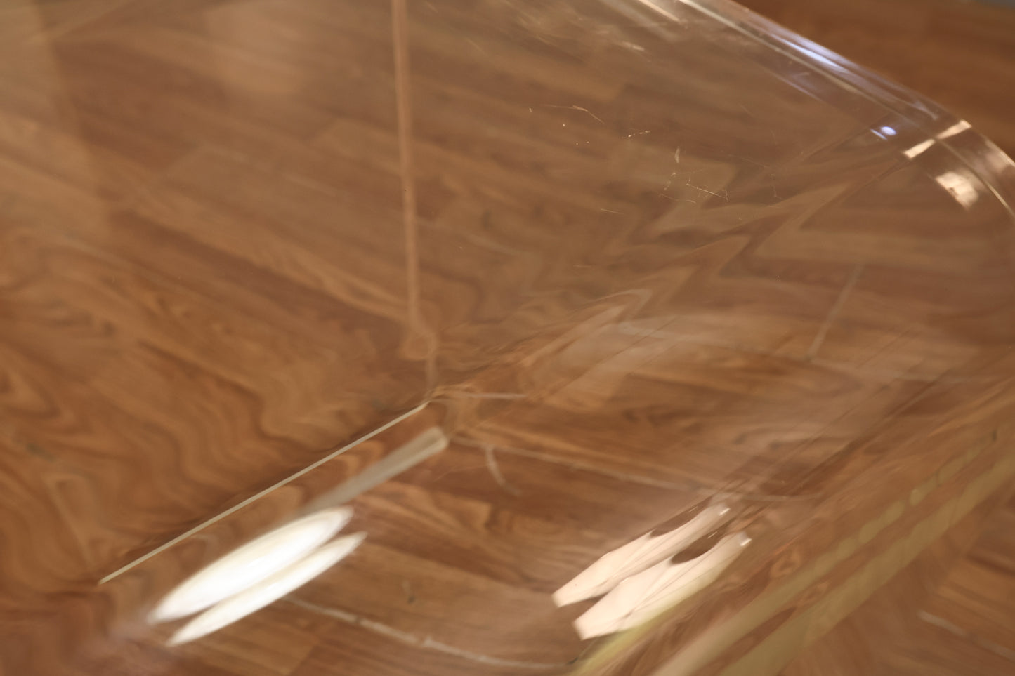 Small Lucite Waterfall Side Table - ONLINE ONLY