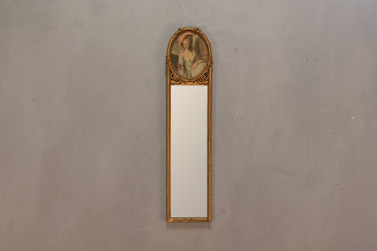 Slender "Mademoiselle" Trumeau Mirror