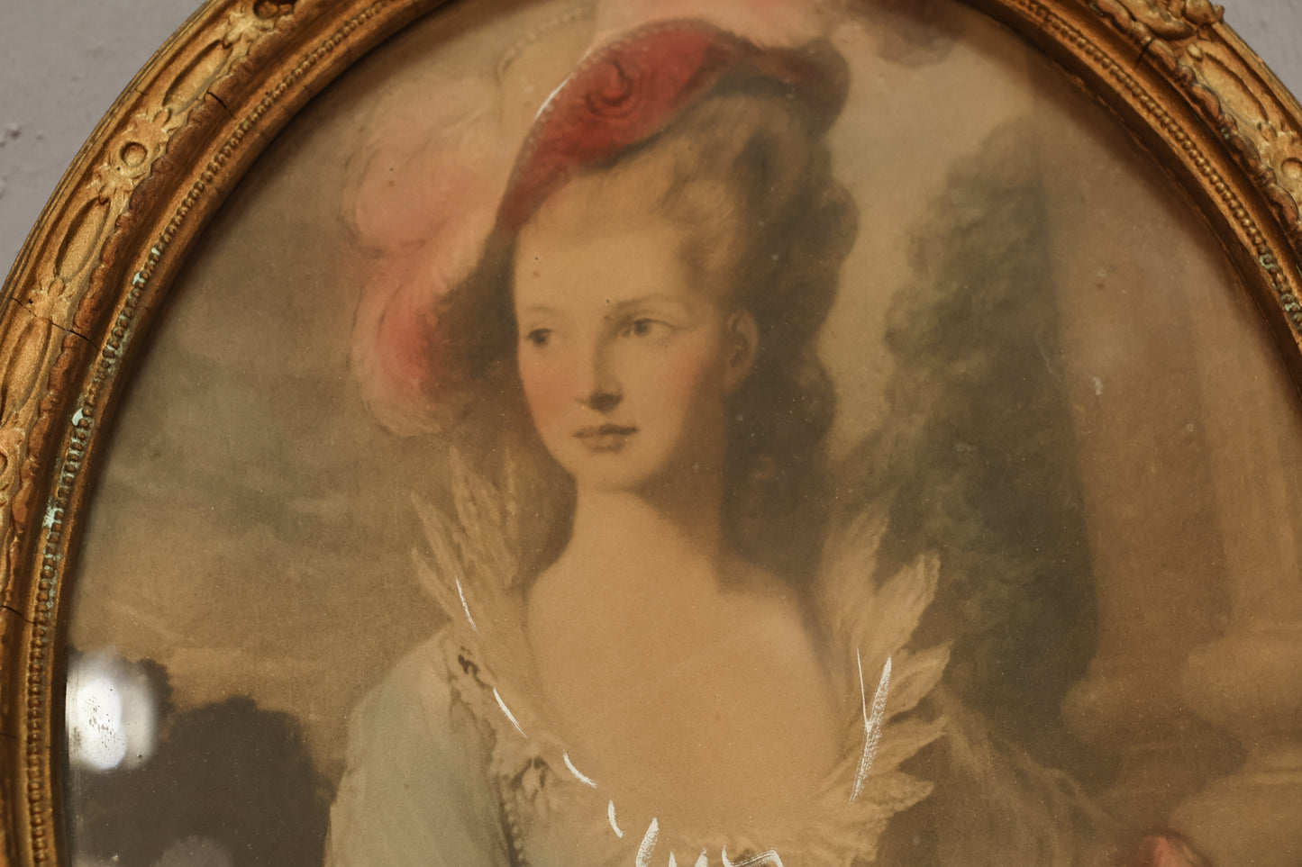 Slender "Mademoiselle" Trumeau Mirror