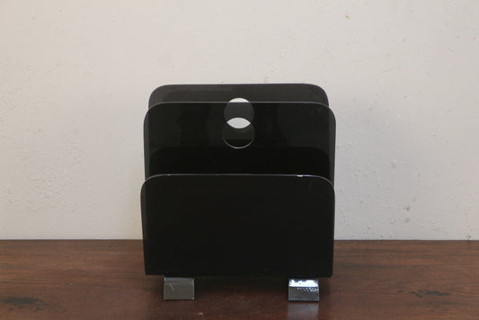 Black Acrylic Magazine Rack