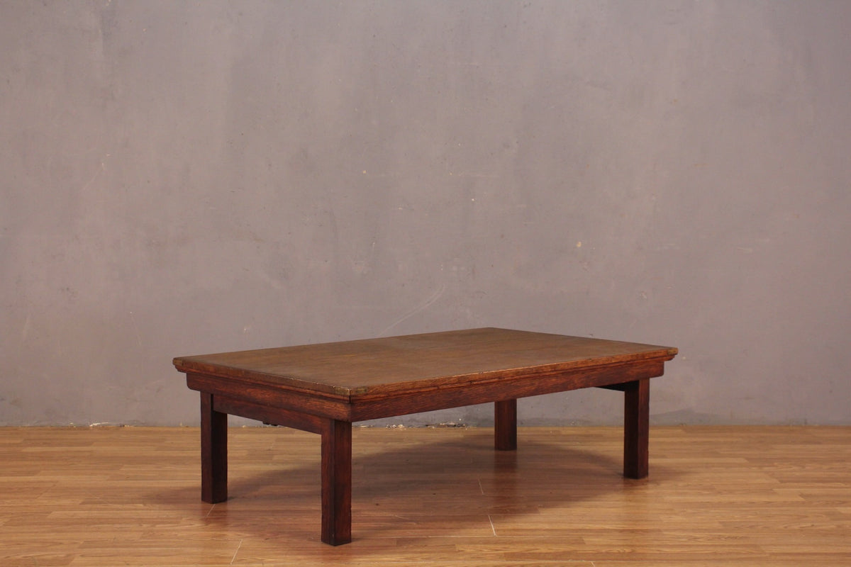 Large Antique Oak Coffee Table