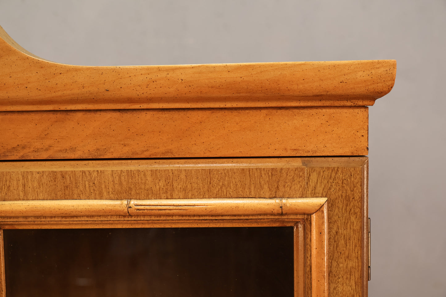 Broyhill Walnut & Glass Illuminated Bookcase