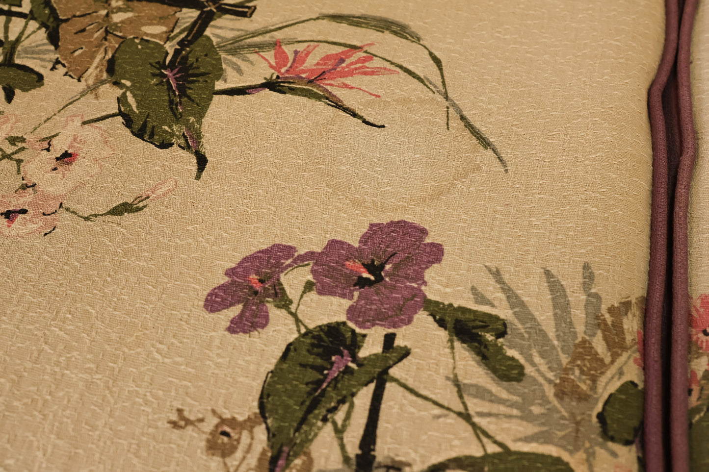 Rattan & Hibiscus Sofa - ONLINE ONLY