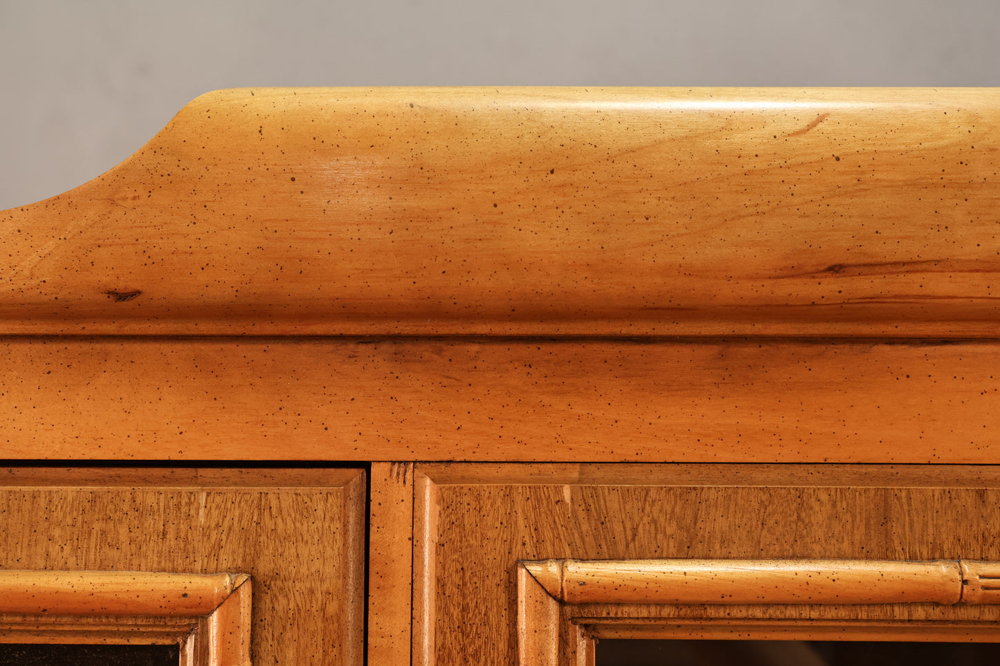 Broyhill Walnut & Glass Illuminated Bookcase