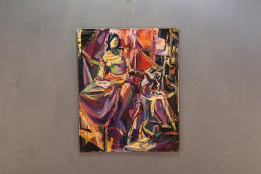 Large "Magenta Muse" Painting