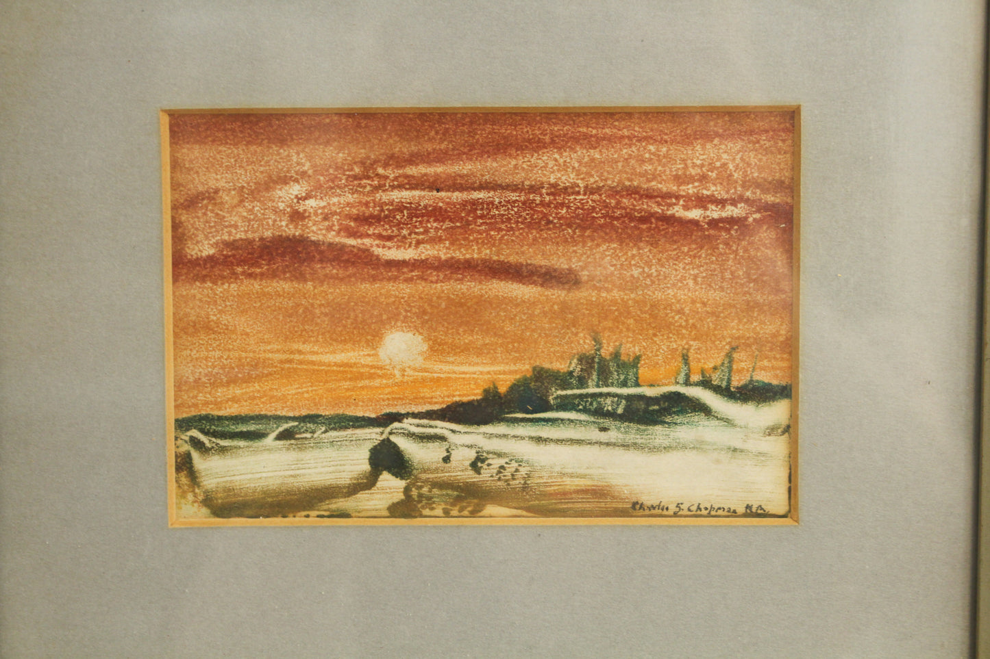 Small "Sunset Serenade" Charles S. Chapman Painting