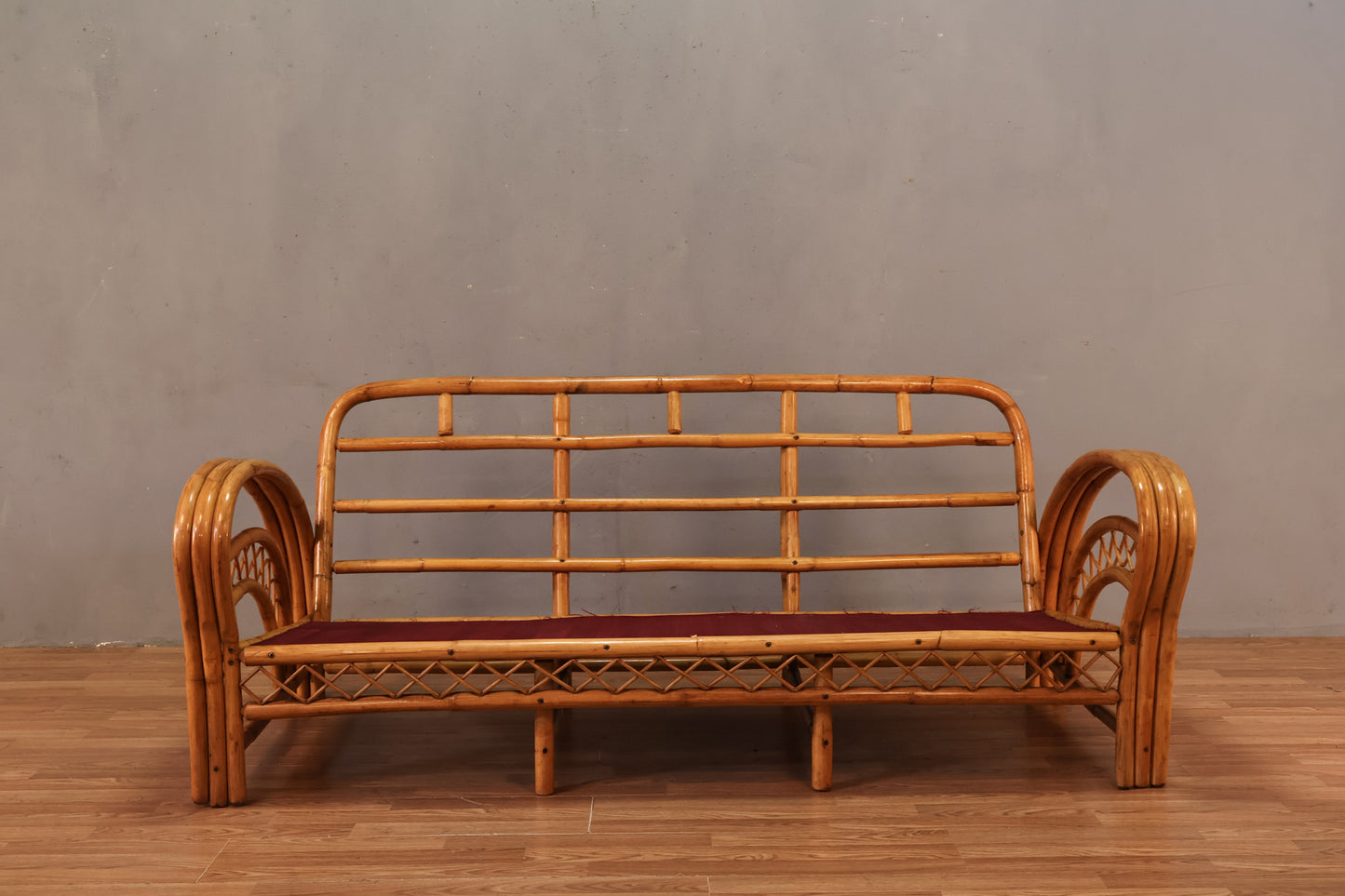 Rattan & Hibiscus Sofa - ONLINE ONLY