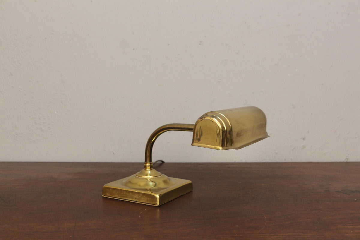 Mini Brass Banker's Lamp