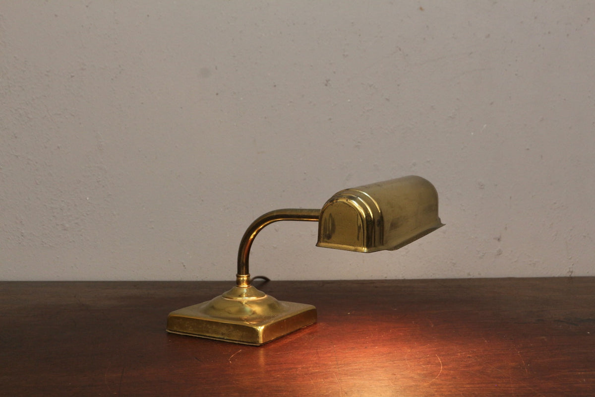 Mini Brass Banker's Lamp