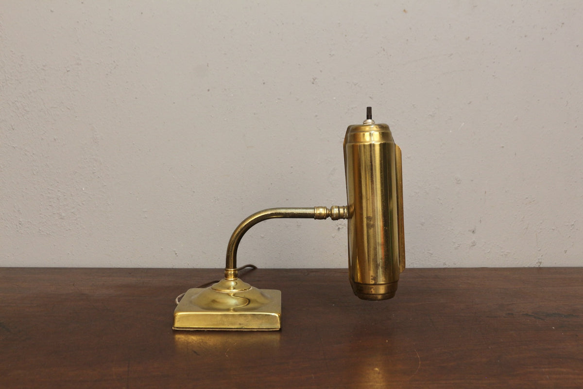 Mini Brass Banker's Lamp