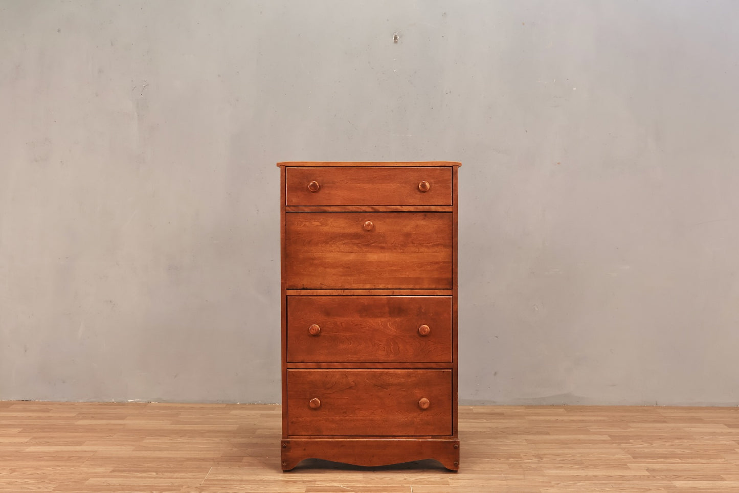 Compact Maple 3-Drawer Secretary Desk