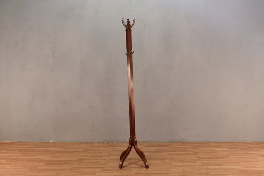Classic Dark Wood Coat Rack - ONLINE ONLY