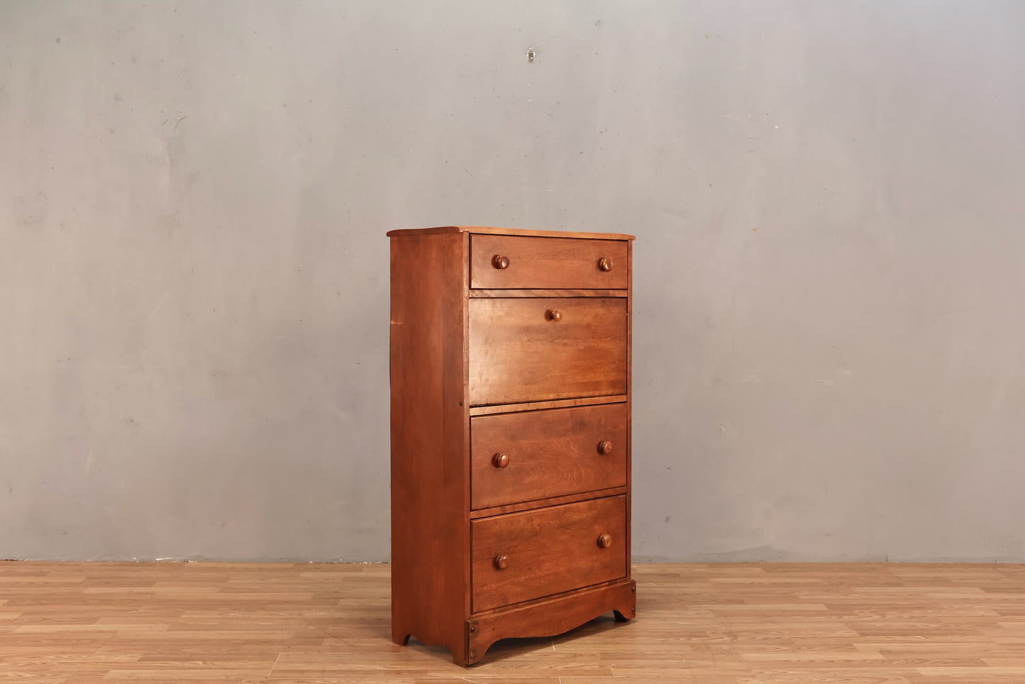 Compact Maple 3-Drawer Secretary Desk