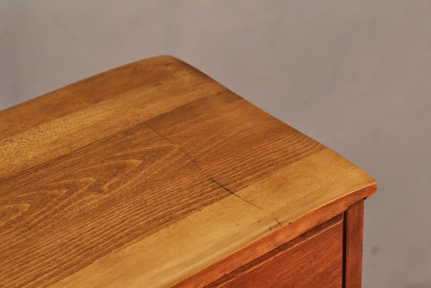 Compact Maple 3-Drawer Secretary Desk