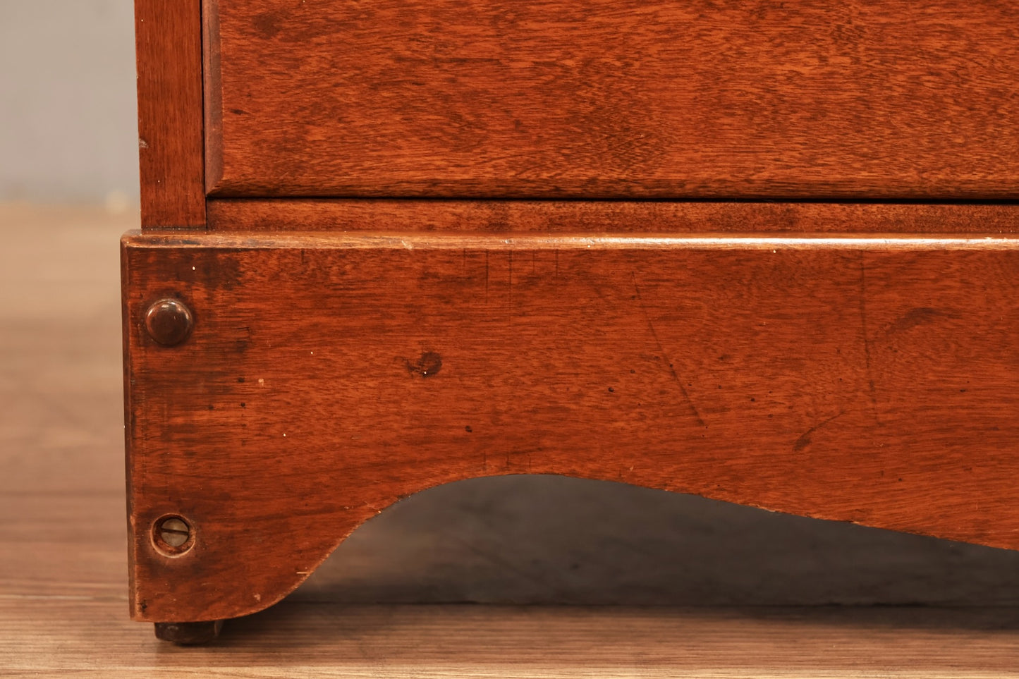 Compact Maple 3-Drawer Secretary Desk