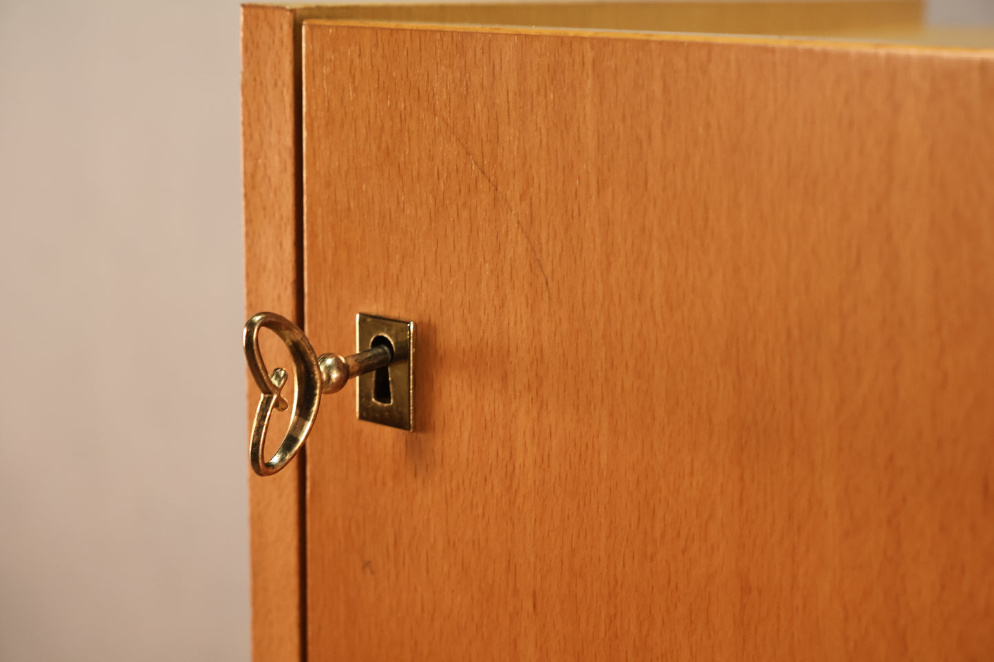 Bruksbo Blonde Teak "Magic Box" Cabinet - ONLINE ONLY