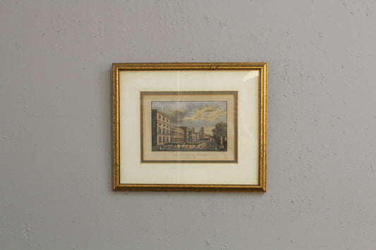 Antique Small "Der Konigsbau in München" Engraving
