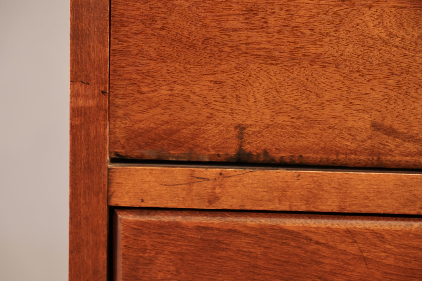 Compact Maple 3-Drawer Secretary Desk