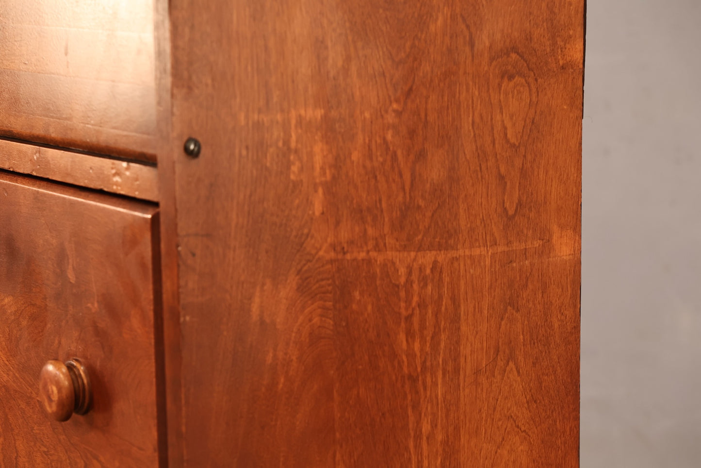 Compact Maple 3-Drawer Secretary Desk