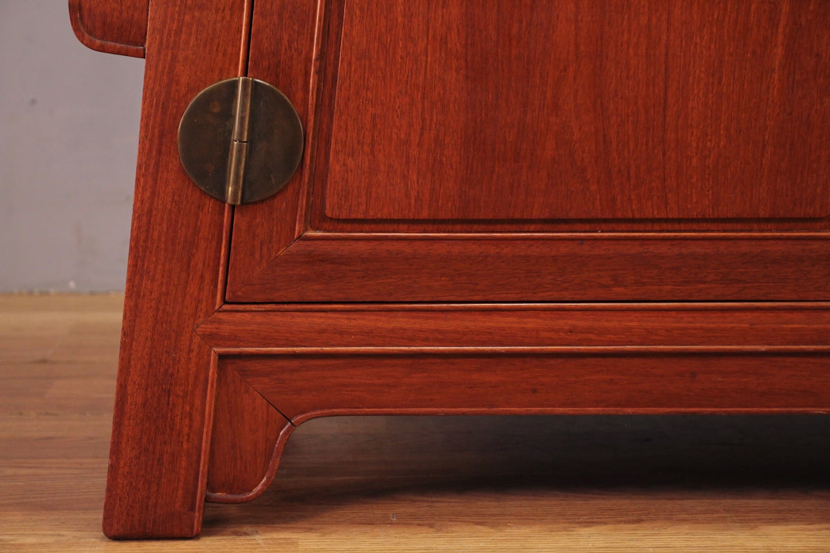 Mid Century Chinese Rosewood Altar Cabinet