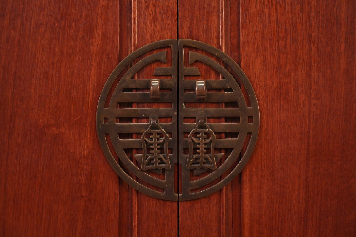 Mid Century Chinese Rosewood Altar Cabinet