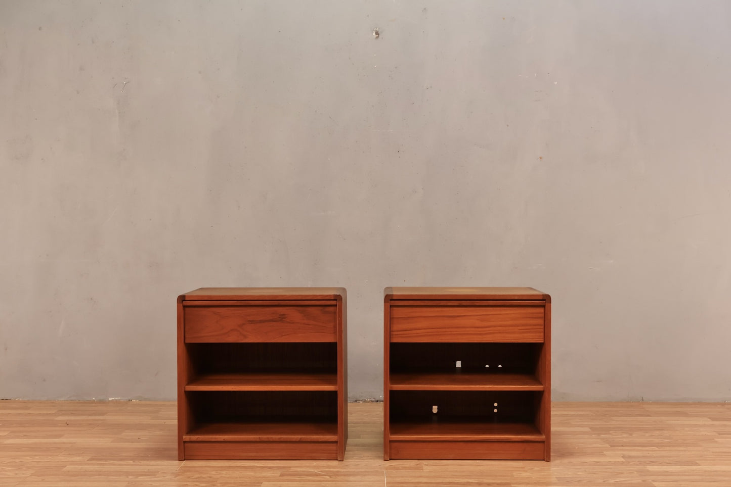 Danish Teak 1-Drawer Nightstand