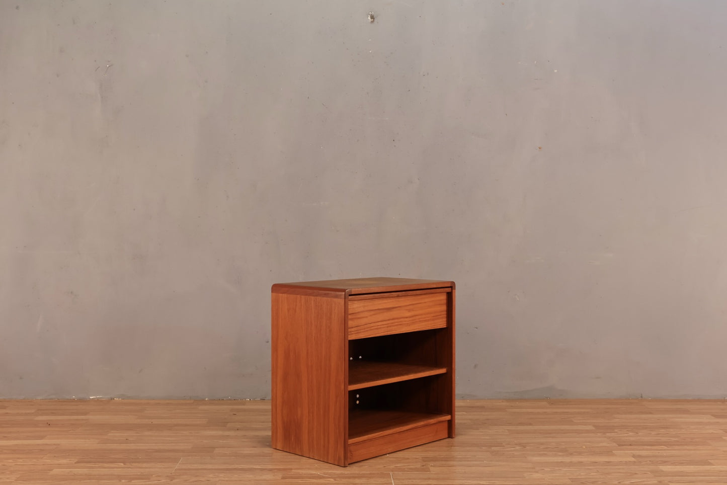 Danish Teak 1-Drawer Nightstand