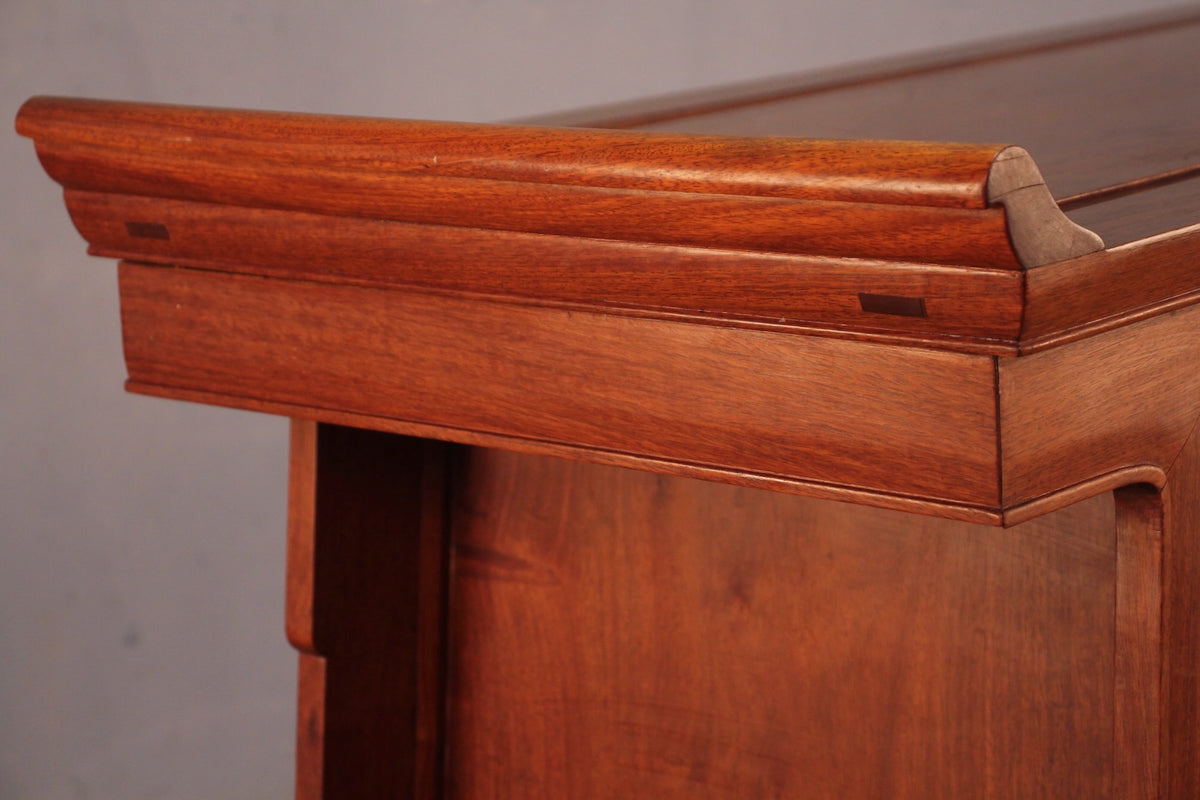 Mid Century Chinese Rosewood Altar Cabinet