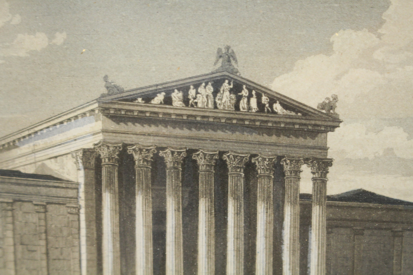 Antique Small "Kunst und Industrie Ausstellungs-Gebäude in München" Engraving