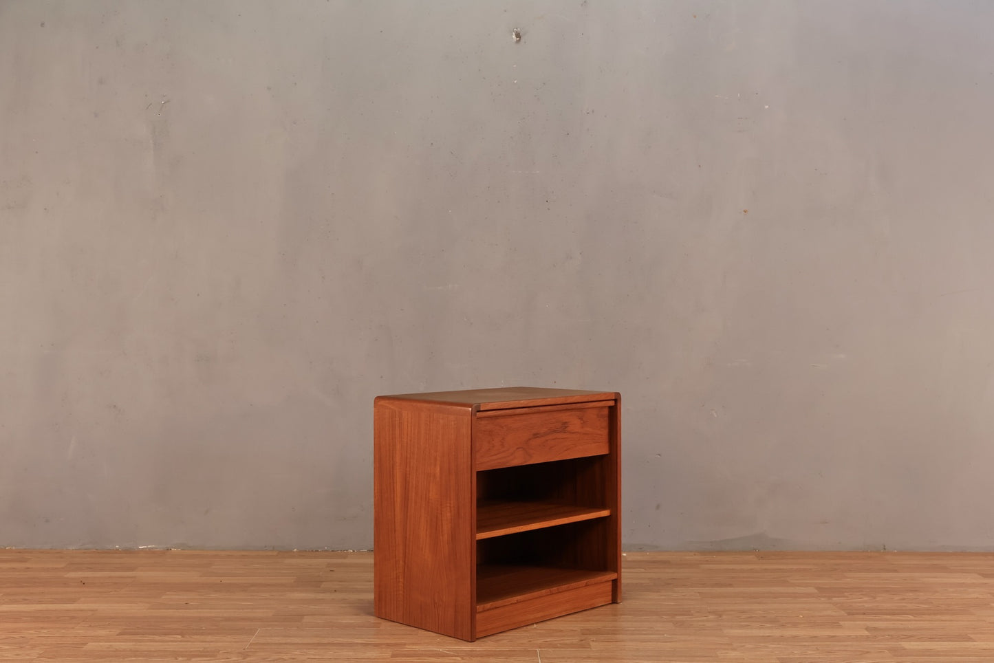 Danish Teak 1-Drawer Nightstand