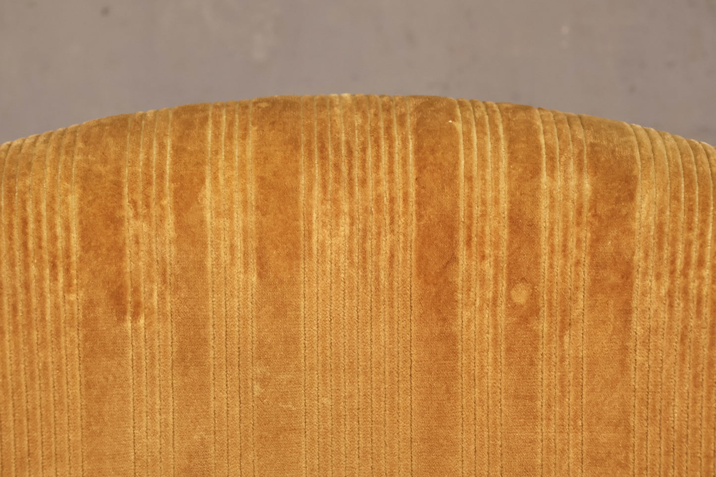 Gold Velveteen Striped Club Chair - ONLINE ONLY