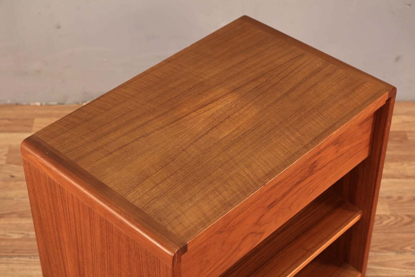 Danish Teak 1-Drawer Nightstand