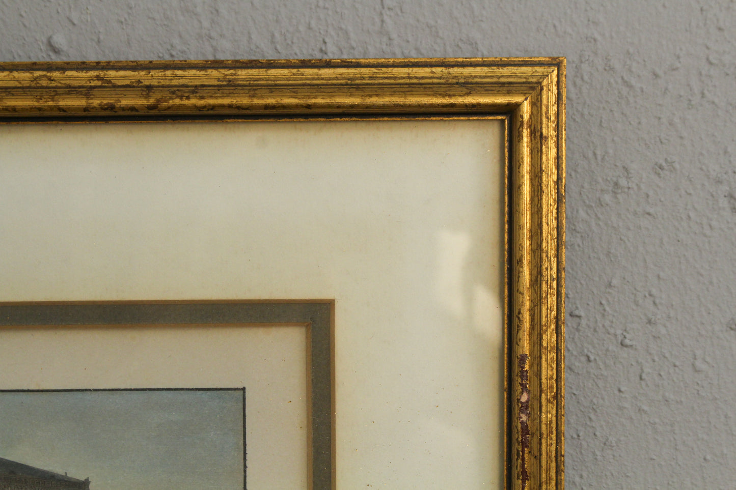 Antique Small "Neue Pinakothek in München" Engraving