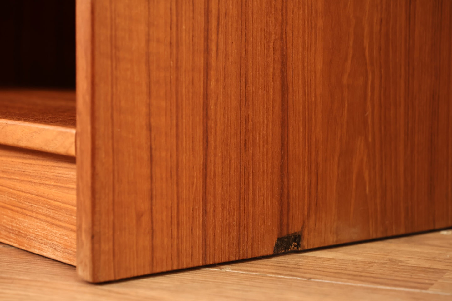 Danish Teak 1-Drawer Nightstand
