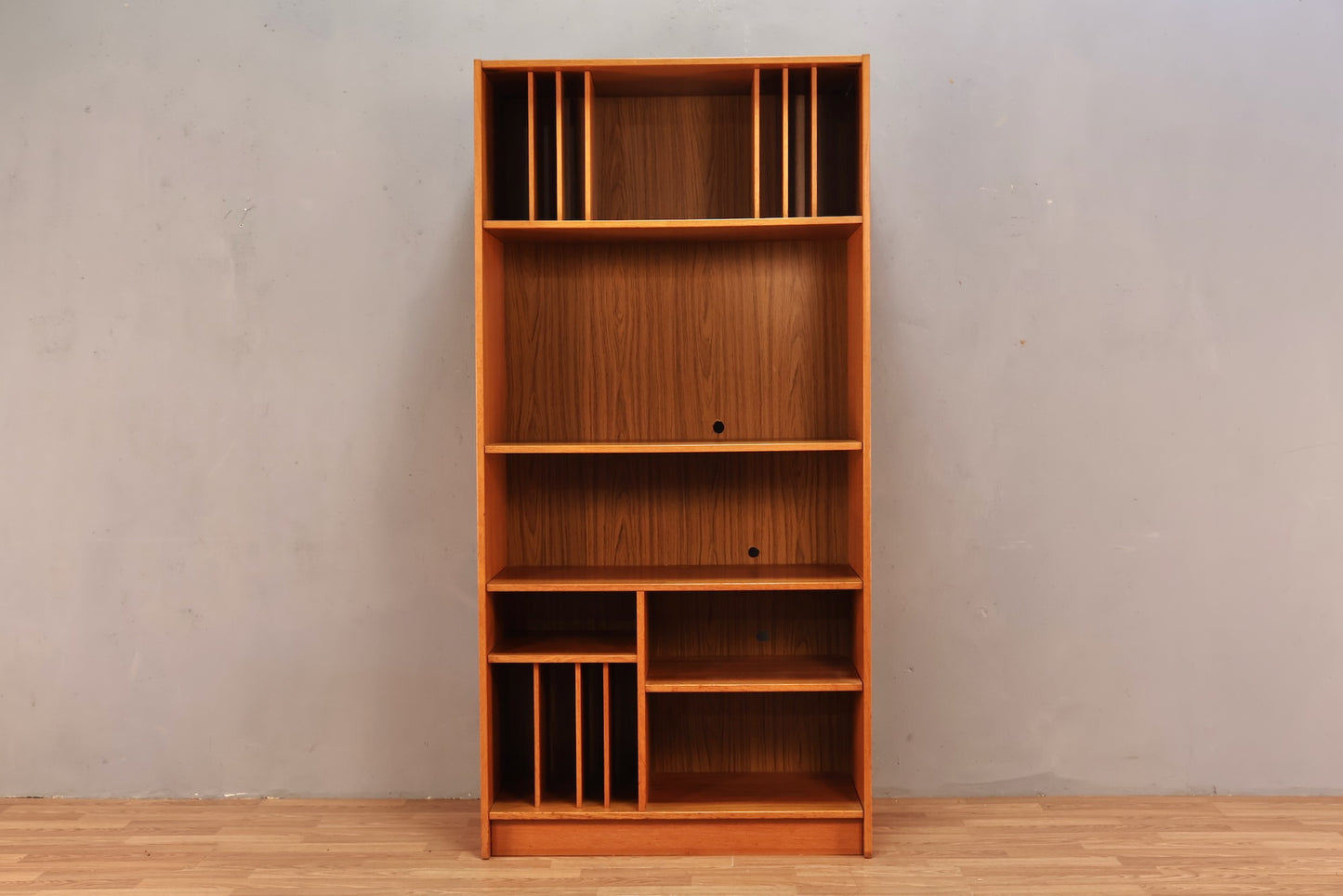 Danish Teak Divided Media Shelf
