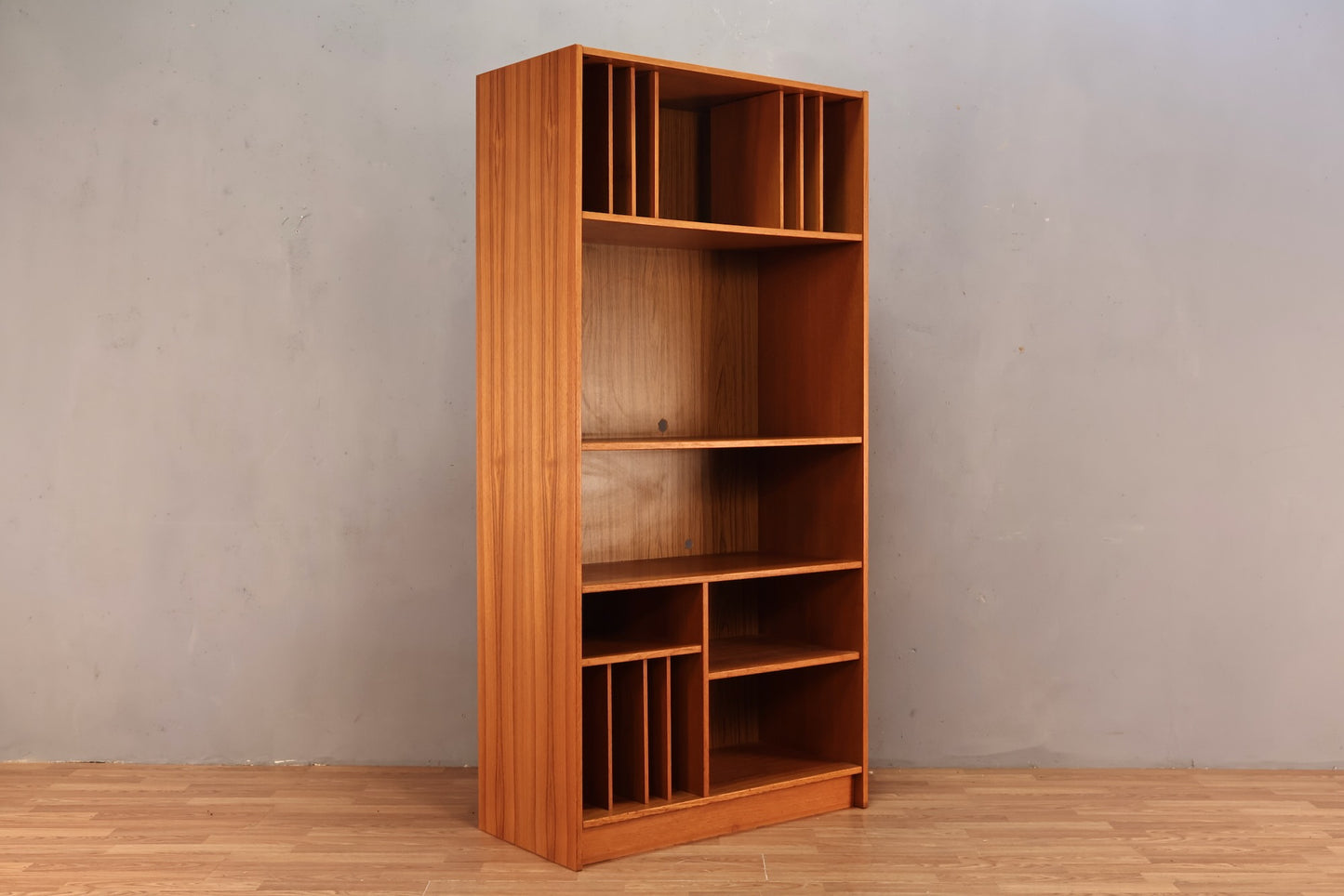 Danish Teak Divided Media Shelf