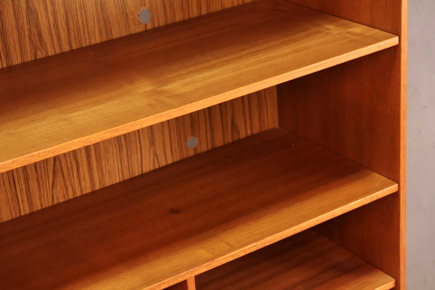 Danish Teak Divided Media Shelf