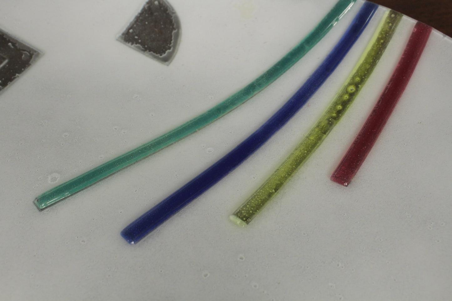 Large Memphis-Style Fused Glass Bowl