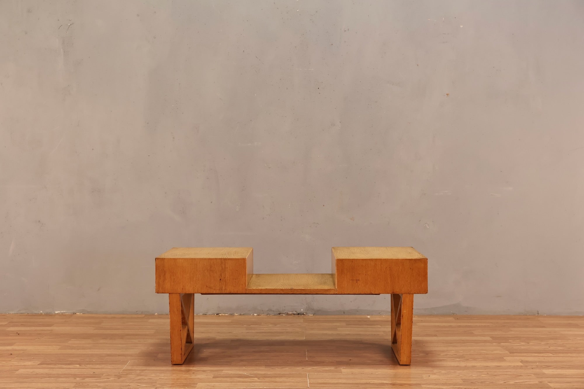 Mid Century Blonde Geometric Coffee Table - ONLINE ONLY – Furnish