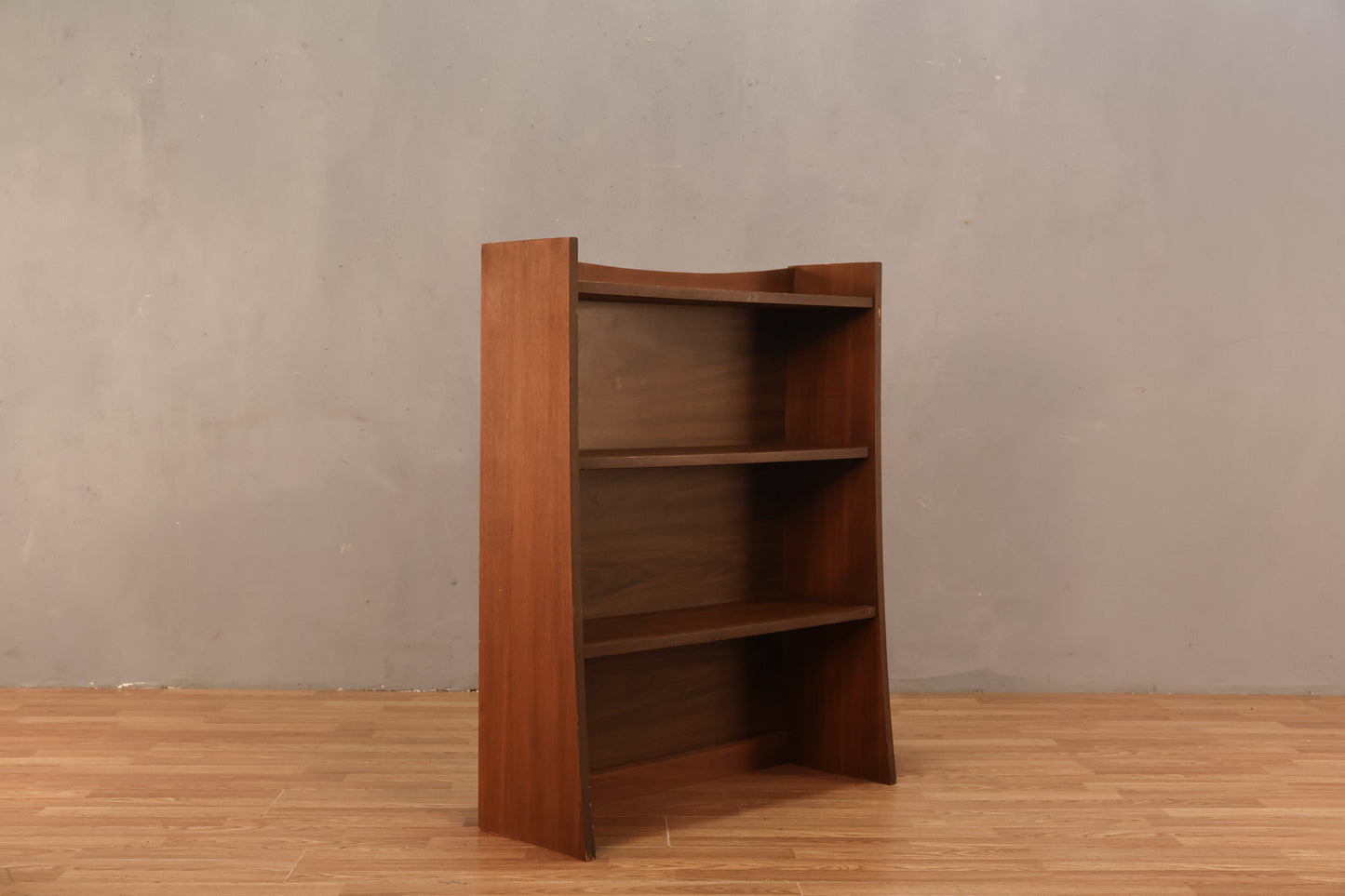 Mid Century Angled 3-Tier Bookshelf - ONLINE ONLY