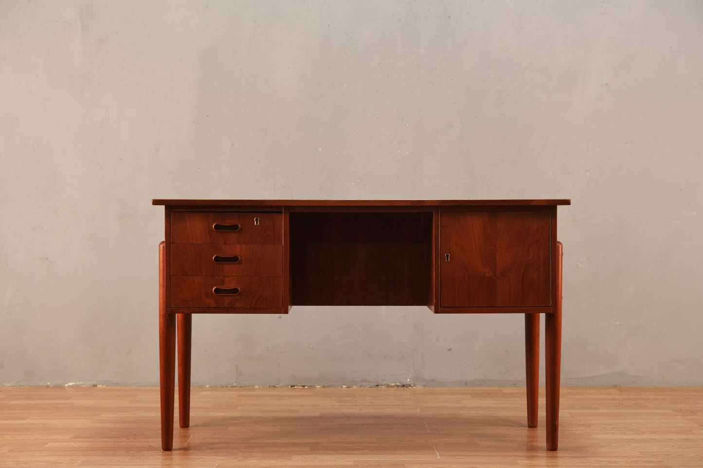 1960s Danish Teak 3-Drawer Desk