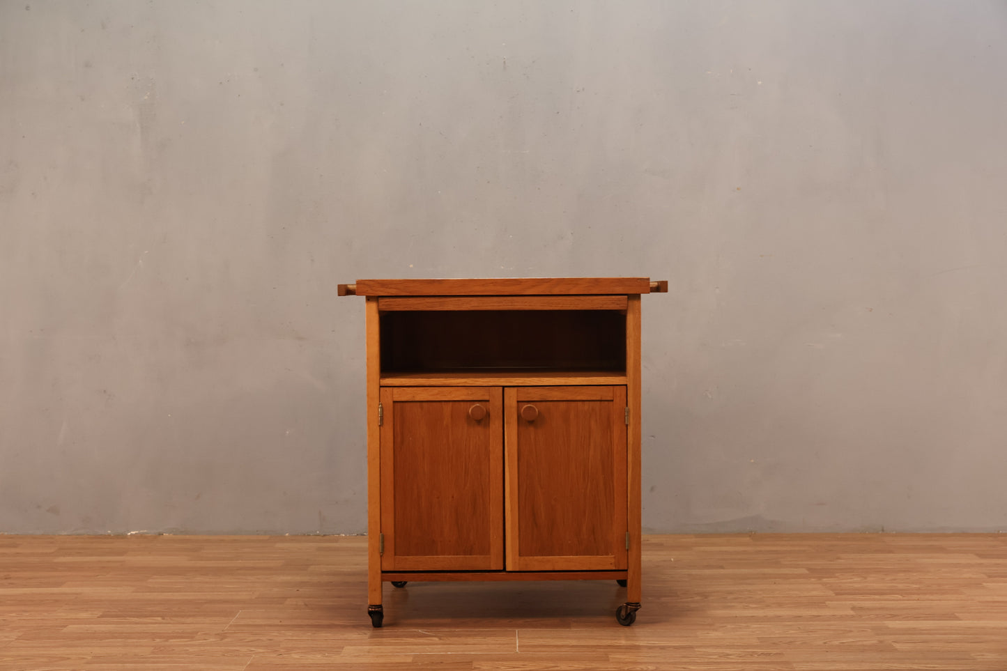 Compact Pull-Tab Kitchen Cart