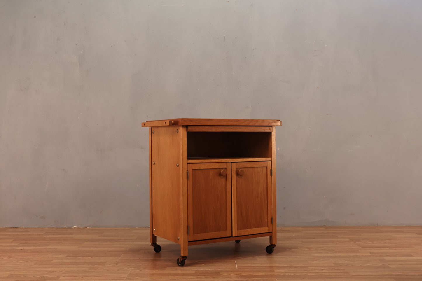 Compact Pull-Tab Kitchen Cart