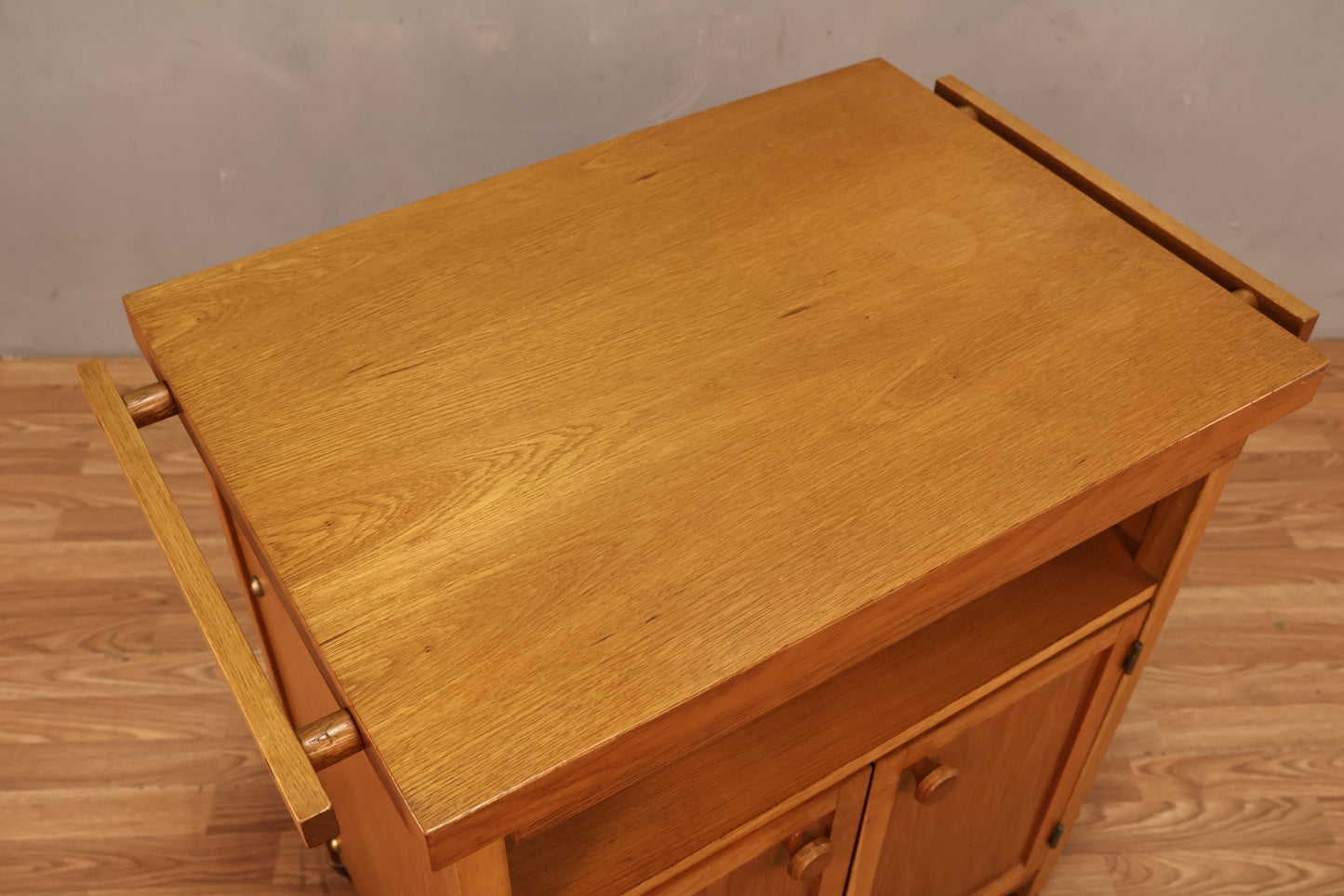 Compact Pull-Tab Kitchen Cart