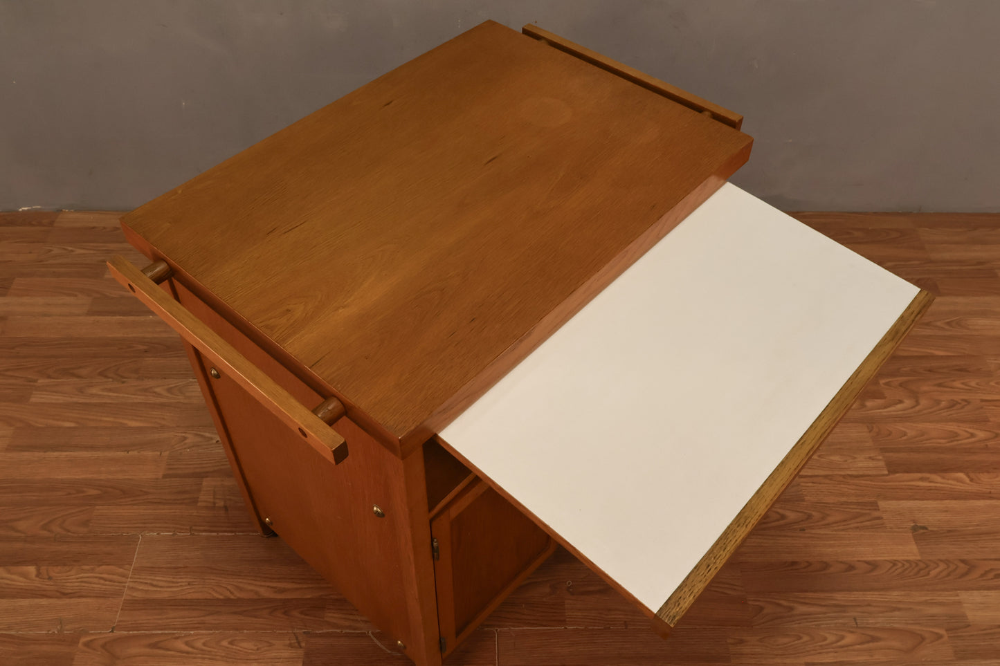 Compact Pull-Tab Kitchen Cart