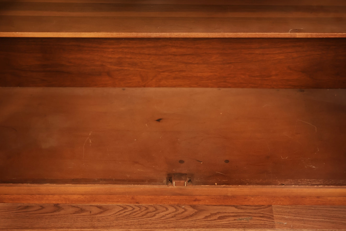 Luxe Mid Century Walnut & Brass Bar Cabinet