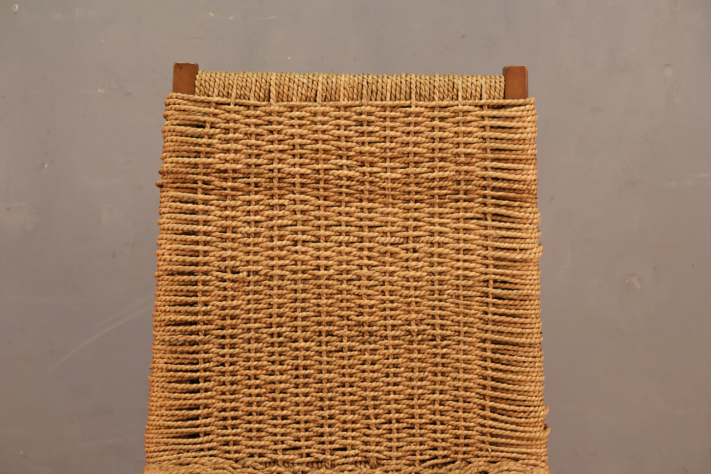 Modern Woven Jute & Wood Side Chair - ONLINE ONLY