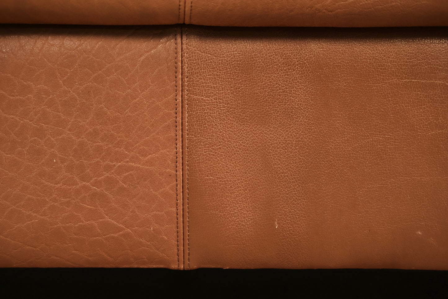 Danish 1970s Brown Leather Loveseat - ONLINE ONLY