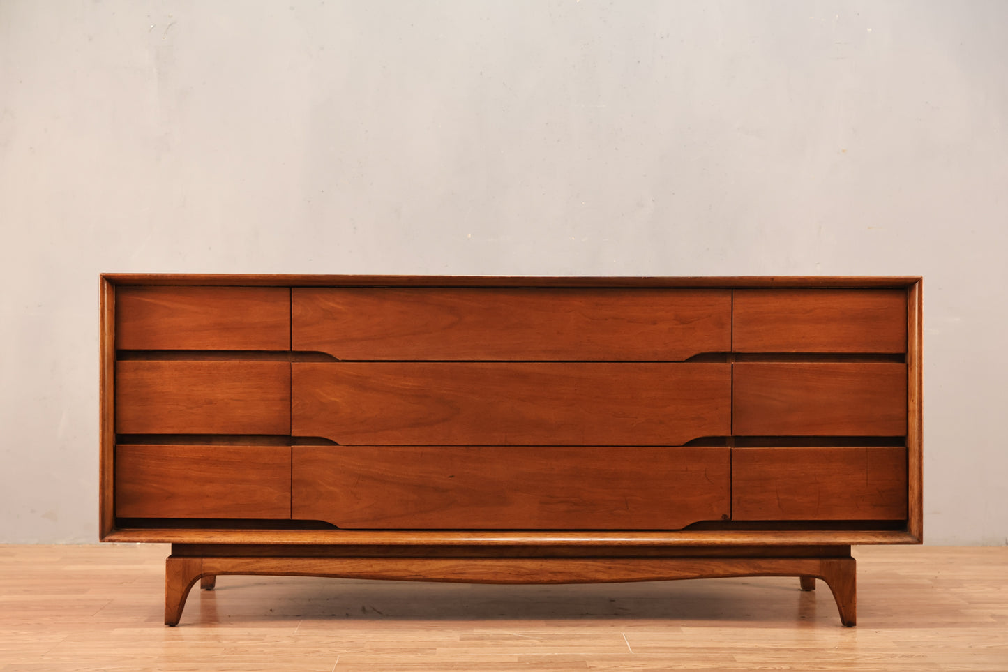 Kent Coffey "Forum" Walnut 9-Drawer Dresser