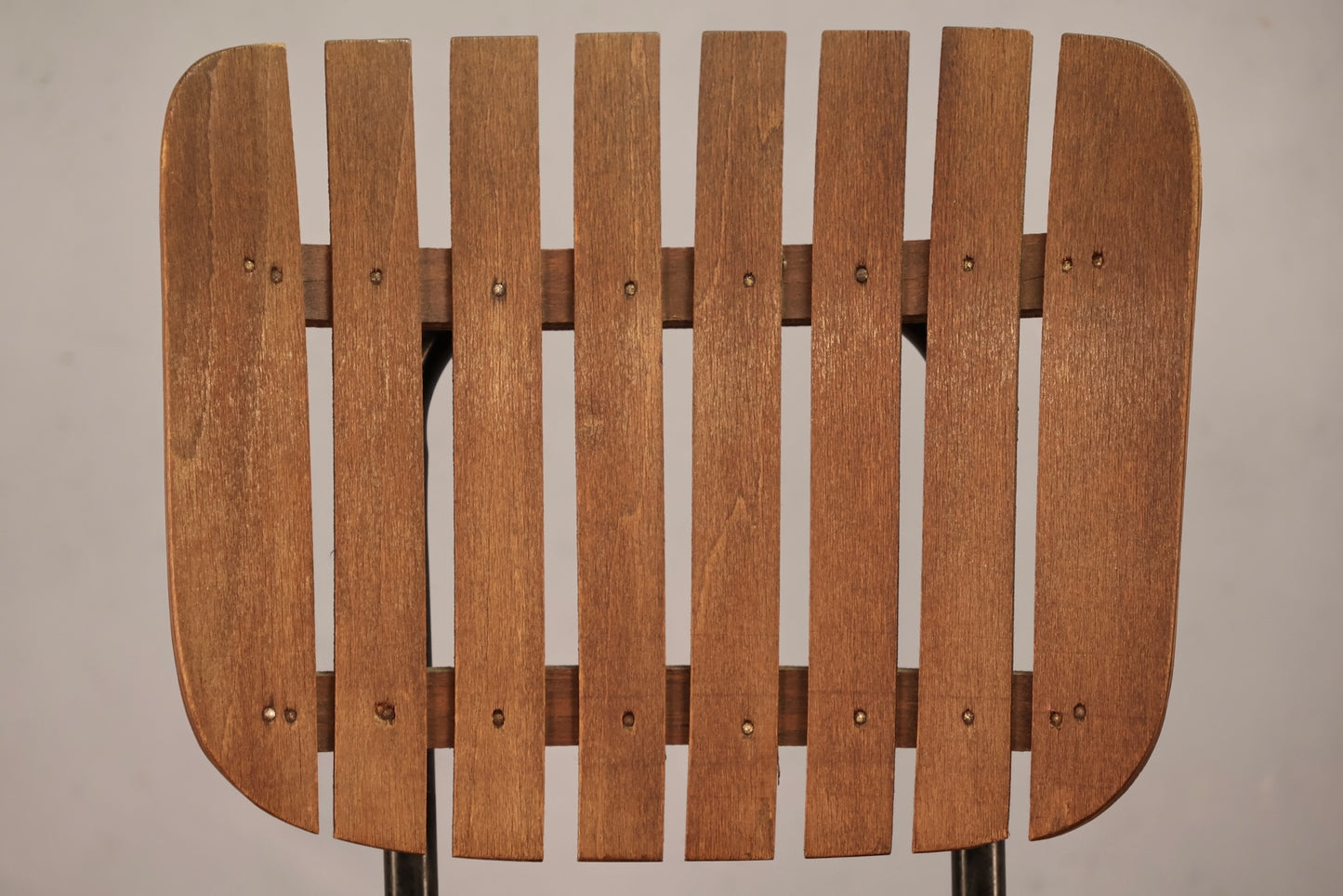 Slatted & Black Pinstripe Bar Stool - ONLINE ONLY